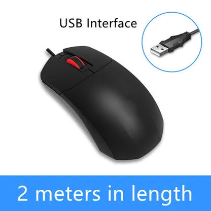LINDO ZONE stolni računalni žičani miš USB PS/2 s ultra dugim kabelom 2M/3M, 200CM/300CM, produljeni žičani miš za prijenosno računalo