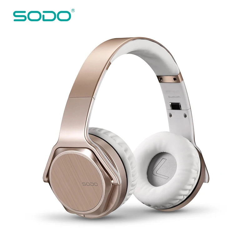 Casque Bluetooth SODO MH3 robuste 2-en-1 avec haut-parleur, casque sans fil pliable avec micro, 3 modes d'égalisation