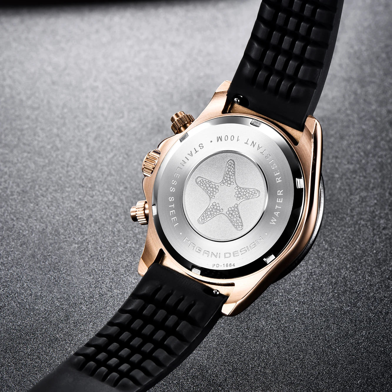 PAGANI DESIGN 2026 NEW 1664 Meteorite Dial Men's Watches Luxury Sapphire Quartz watch for men Sport Chronograph men Reloj Hombre