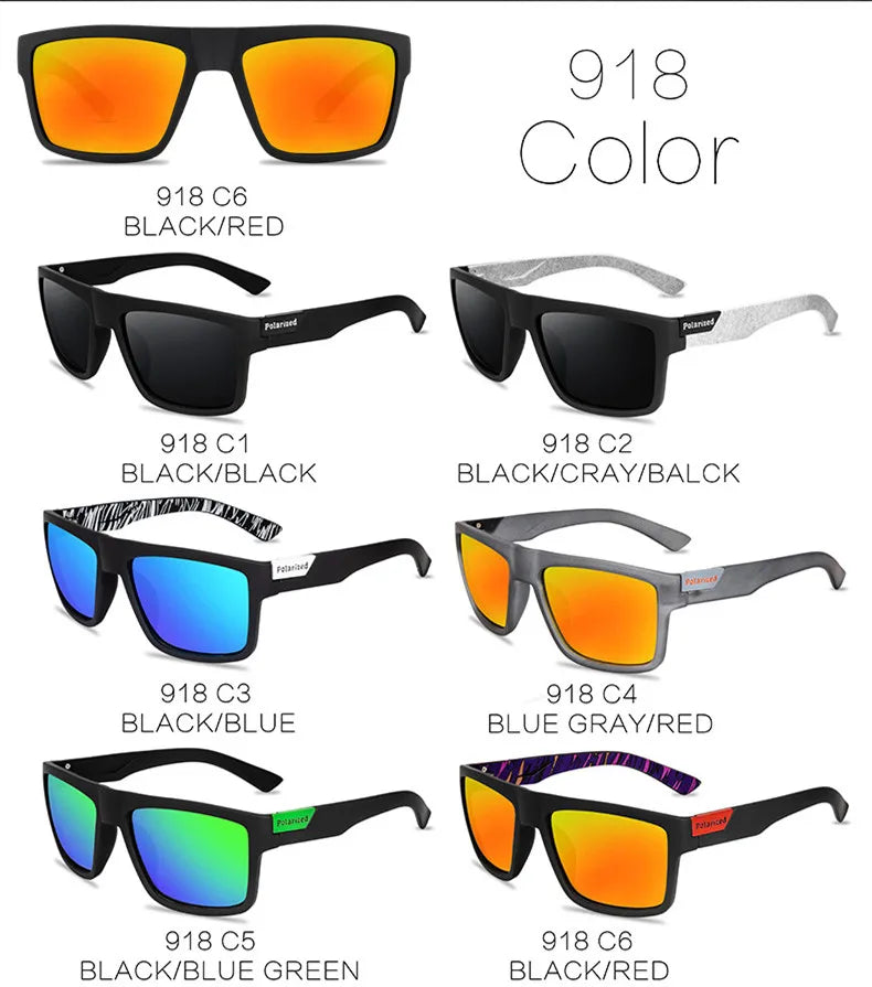 DJXFZLO Brand New Polarized Glasses Men Women Fishing Glasses Sun Goggles Camping Hiking Driving Eyewear Sport Sunglasses