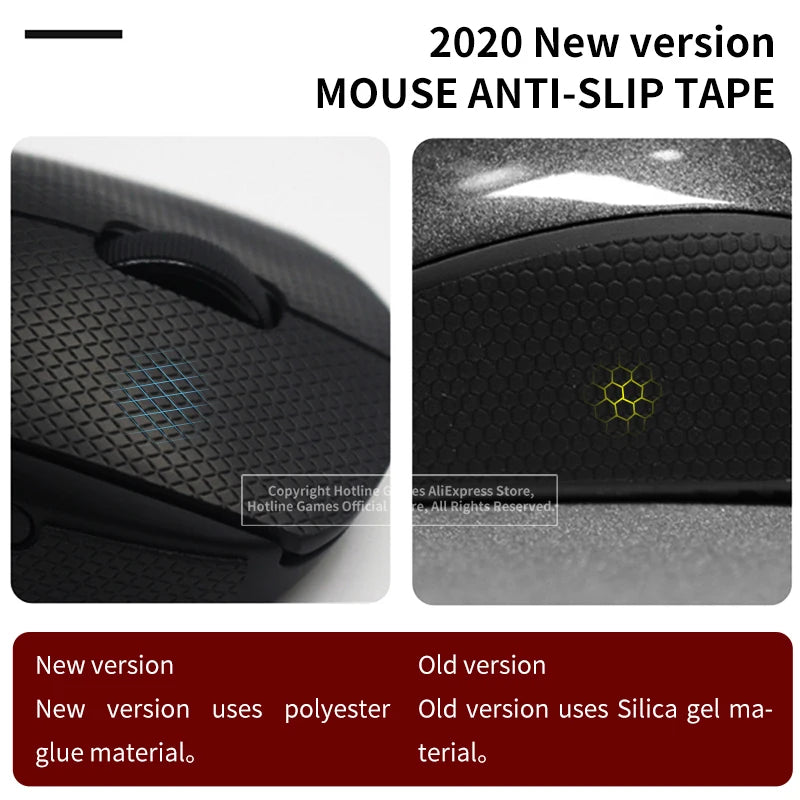 Hotline Games Mouse Anti-Slip Tape for Logitech G305 G203 G102 G304 Mouse Sweat Resistant Pads Mouse Side Anti-Slip Stickers