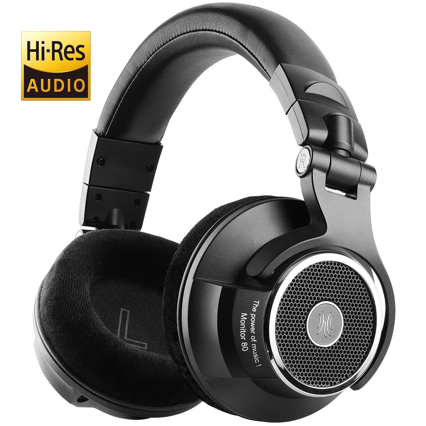 Oneodio Monitor 80 Open Back Headphones Wired Over Ear 250Ω Audiophile HiFi Headphones Hi-Res Audio Professional Studio Headset