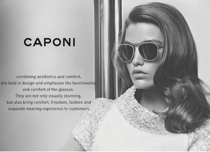 CAPONI Brand Design Sunglasses For Women Fashion Retro Girls Eye Shades Korea Style Polarized Sun Glasses UV Protection BH31031