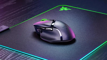 Mouse de gaming wireless personalizabil Original Razer Basilisk V3 X HyperSpeed, senzor optic 18K, Chroma RGB, 9 comenzi programabile