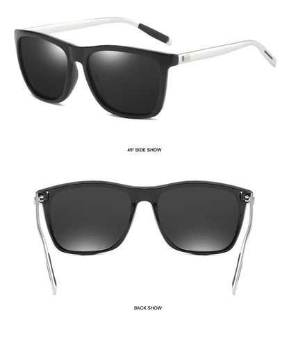 Classic Square Polarized Sunglasses Men High Quality Metal Sun Glasses Male Fashion Outdoor Anti Glare Driving Shades