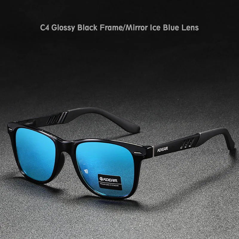 KDEAM Photochromic and Polarized Sunglasses Men Navigational Aluminum Magnesium Frame Men's Glasses UV400 Night Vision Goggles