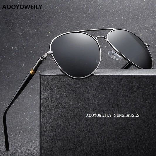 Luxury Men's Sunglasses Driving Sun Glasses For Men Women Brand Designer Male Vintage Black Pilot Sunglasses