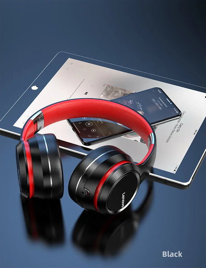 Lenovo HD200 Bluetooth écouteurs sur-oreille pliable ordinateur sans fil casque suppression du bruit HIFI stéréo casque de jeu