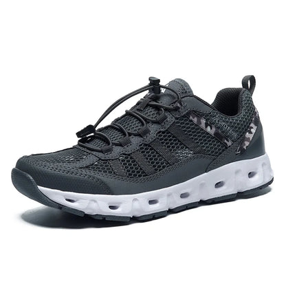 Zapatillas de malla transpirable para hombre, ligeras y cómodas, zapatillas deportivas de moda, con cordones, zapatos casuales, zapatos planos, zapatillas para hombre