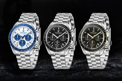 PAGANI DESIGN 2026 New Men's Watches Top Luxury Quartz Watch For Men Auto Date Speed Chronograph AR Sapphire Mirror Wrist watch