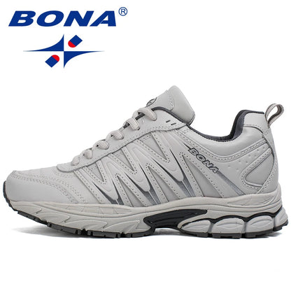 BONA Nieuwe trendy hardloopschoenen voor dames, sportschoenen met veters, outdoor- en wandelschoenen, sportieve schoenen, comfortabele sneakers voor dames