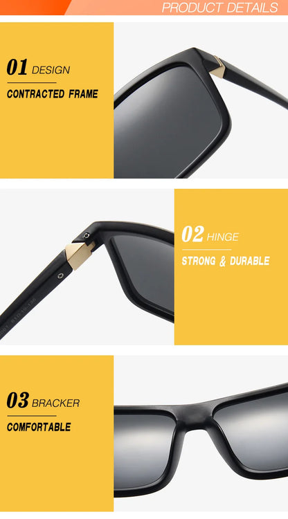 Fashion Sunglasses men Square sun Glasses Brand Designer UV400 protection Shades oculos de sol hombre glasses Driver Oculos