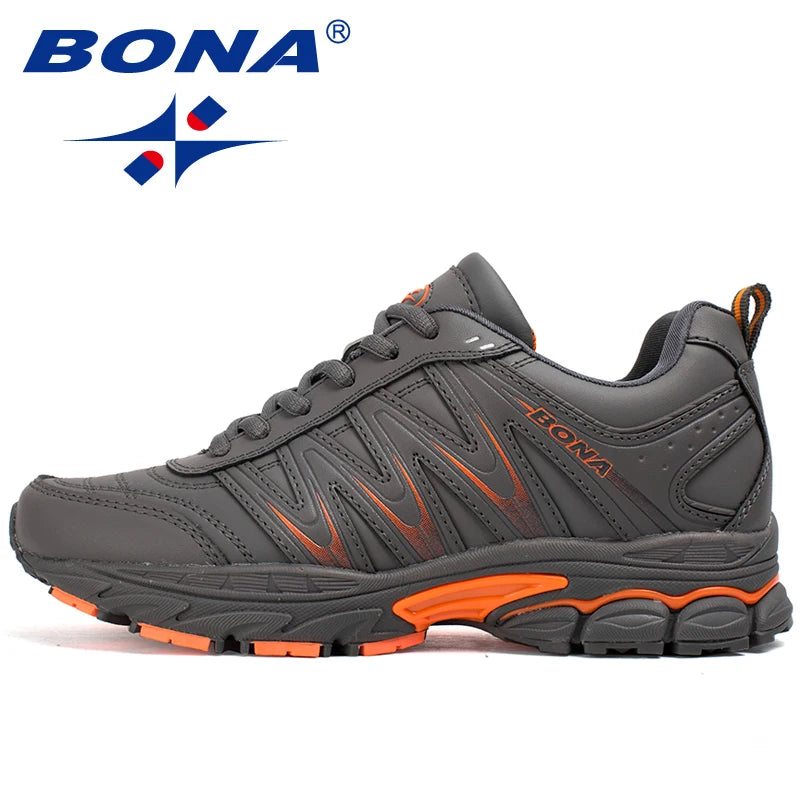 BONA Nieuwe trendy hardloopschoenen voor dames, sportschoenen met veters, outdoor- en wandelschoenen, sportieve schoenen, comfortabele sneakers voor dames
