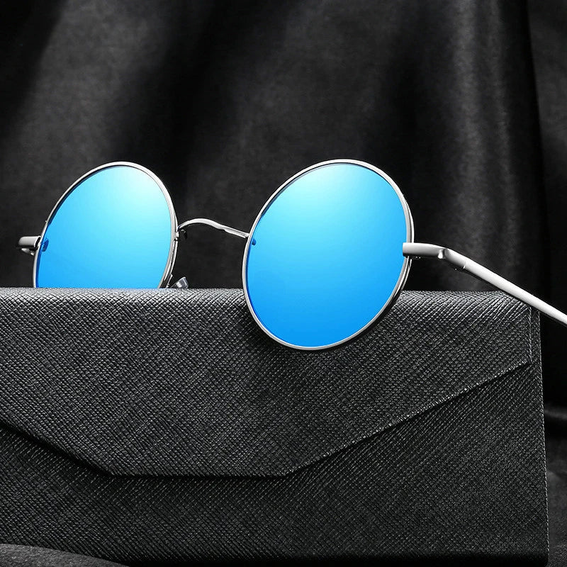 RUOBO Retro Polarized Round Metal Frame Sunglasses Eyewear For Men and Women Driving Fishing Brand Designer Sun Glasses UV400