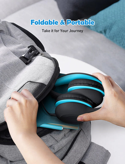 Écouteurs filaires Ow CH6S avec microphone pour enfants, matériau de qualité alimentaire, écouteurs supra-auriculaires pour enfants, IPad Kindle Morning, Max 85dB