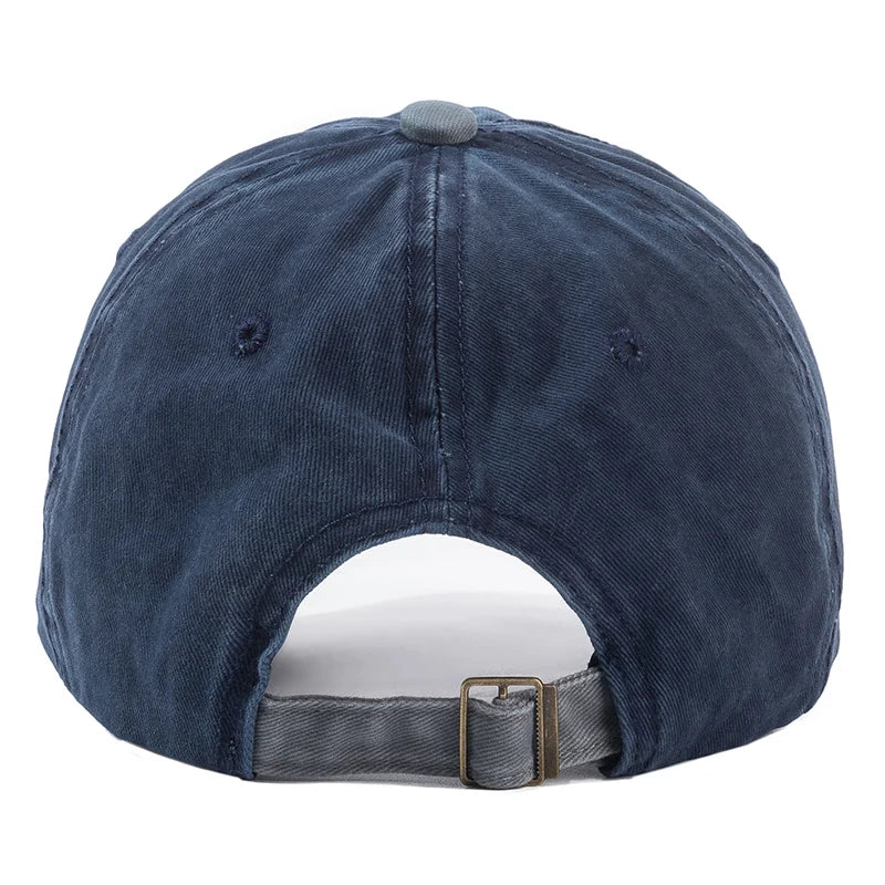 Hot Sale Unisex Cap Two-color Stitching Washed Cotton Baseball Cap Men & Women Casual Adjustable Outdoor Hats