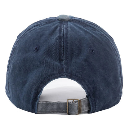 Hot Sale Unisex Cap Two-color Stitching Washed Cotton Baseball Cap Men & Women Casual Adjustable Outdoor Hats
