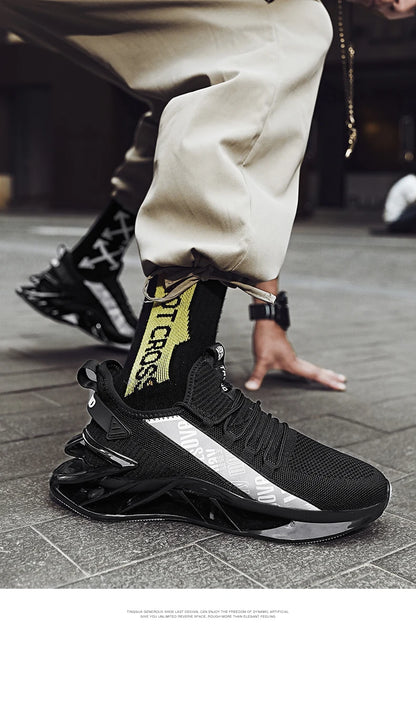 Chaussures de course respirantes pour hommes, baskets décontractées pour hommes, chaussures de tennis pour hommes, entraîneur de course, mocassins à la mode, luxe