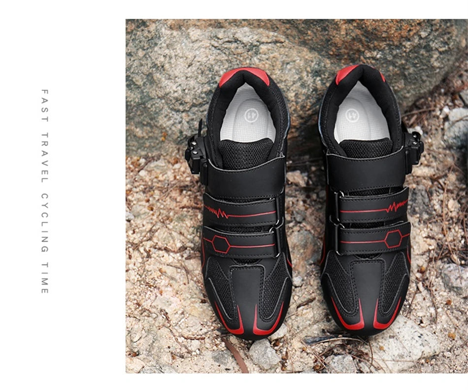 Professional Self-Locking Cycling Shoes Outdoor MTB Pedal Bicycle Shoes Non-Slip Sneakers Racing Road Speed Bike SPD Cleat Shoes