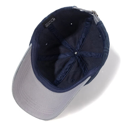 Hot Sale Unisex Cap Two-color Stitching Washed Cotton Baseball Cap Men & Women Casual Adjustable Outdoor Hats