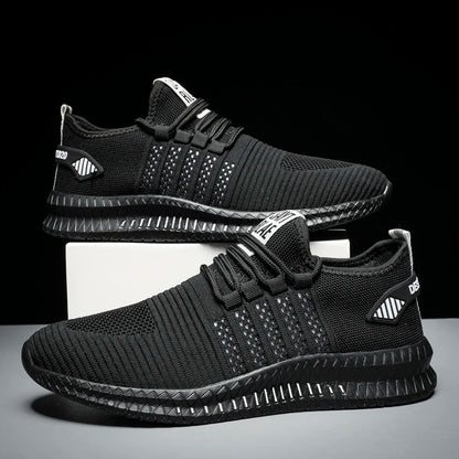 Baskets légères à la mode pour hommes, chaussures décontractées respirantes, chaussures de marche à lacets