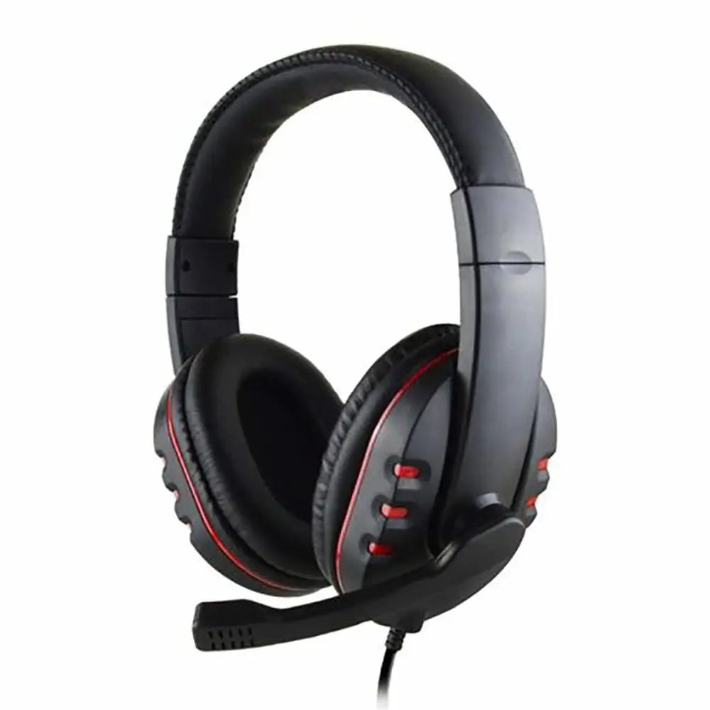 Casque filaire 3,5 mm pour jeux, écouteurs pour musique, compatible avec PS4, PlayStation 4, jeux PC, chat, ordinateur, avec microphone.