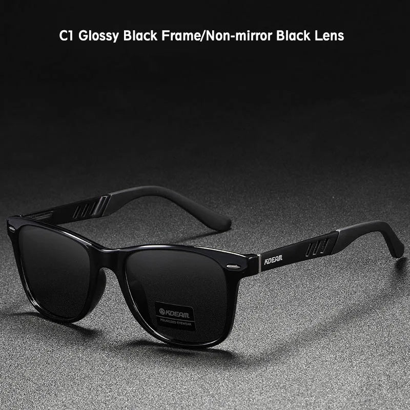 KDEAM Photochromic and Polarized Sunglasses Men Navigational Aluminum Magnesium Frame Men's Glasses UV400 Night Vision Goggles