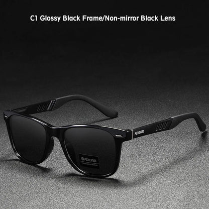 KDEAM Photochromic and Polarized Sunglasses Men Navigational Aluminum Magnesium Frame Men's Glasses UV400 Night Vision Goggles
