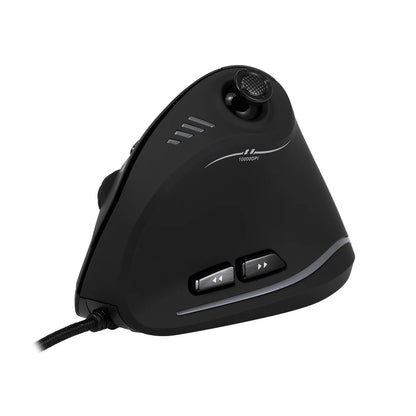 Zelotes C-18 Wired Gaming Mouse 11 Programmable Buttons 10000 DPI Laser Engine RGB Light Belt 128KB Vertical Mouse for Laptop PC