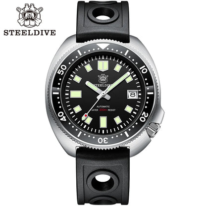 SD1970 New Arrival STEELDIVE Brand 20ATM Water Resistant Ceramic Bezel Insert Sapphire Glass NH35 Automatic Watch 6105 Turtle