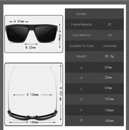 DJXFZLO Brand New Polarized Glasses Men Women Fishing Glasses Sun Goggles Camping Hiking Driving Eyewear Sport Sunglasses