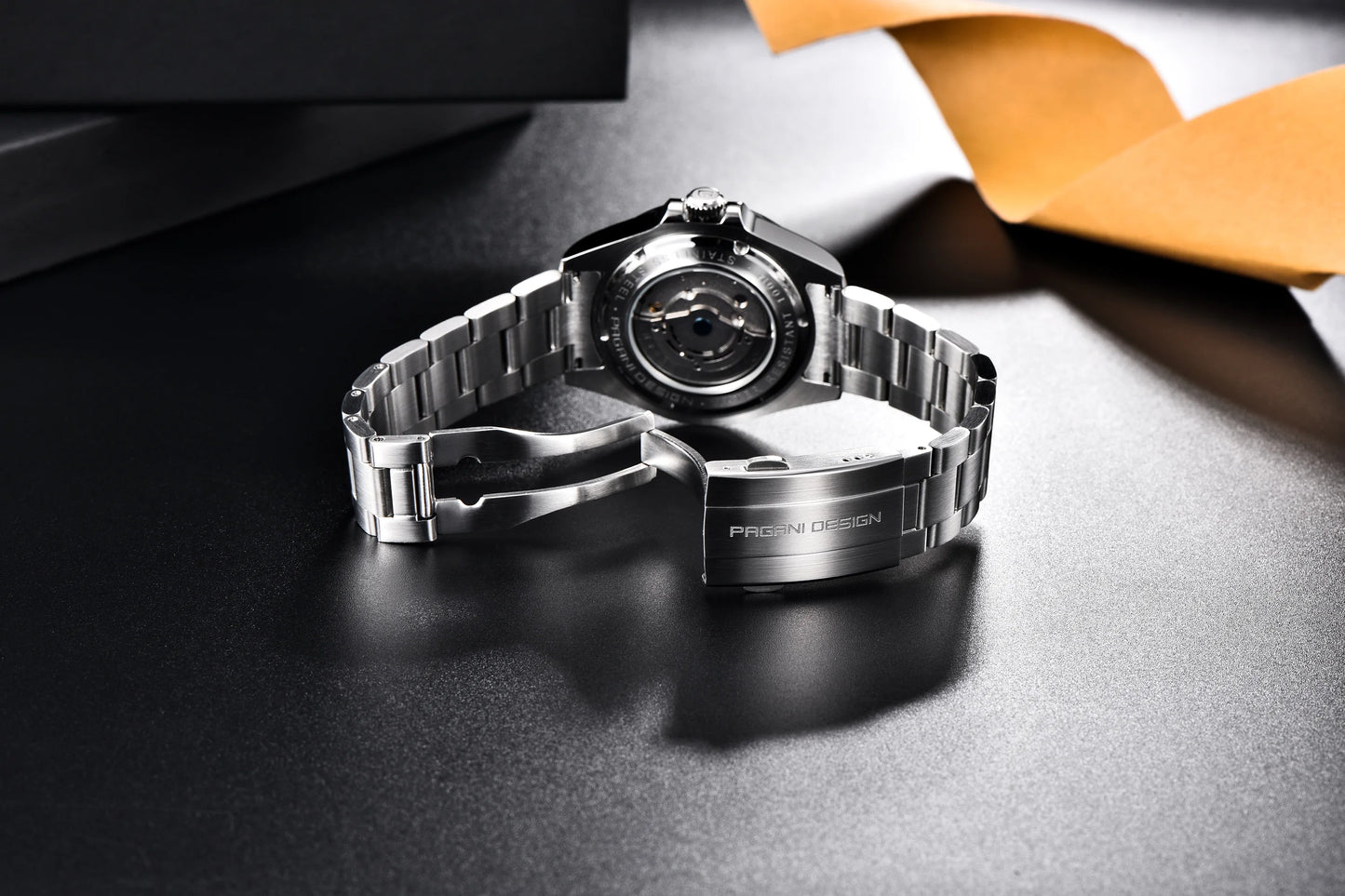 Pagani Design PD1682 Men’s GMT Watch 42mm Automatic Mechanical DG5833 Sapphire Crystal Stainless Steel Waterproof Black Vintage