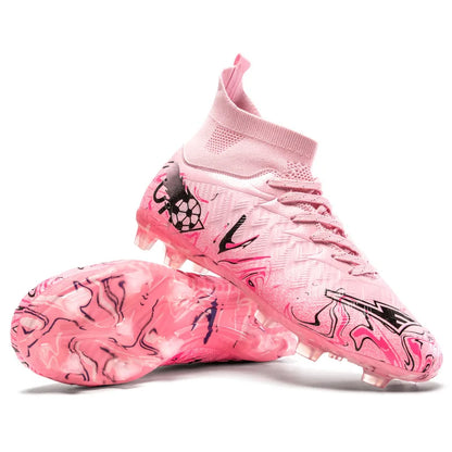 1 paire de chaussures de football pour adultes avec crampons TF, pour les étudiants, durables, antidérapantes, pour l'entraînement sur gazon et les matchs de football