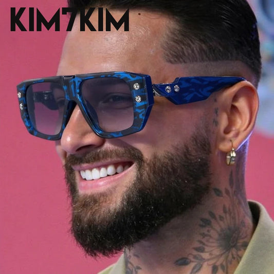 Steampunk Square Polarized Sunglasses Men Big 2026 Luxury Brand Punk UV400 Driving Sun Glasses Fashion Eyewear For Male Shades