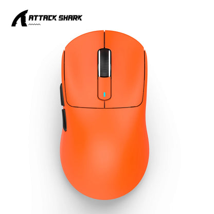 Ποντίκι τριπλής λειτουργίας ATTACK SHARK X3 1K Hz, X3Pro ασύρματο ποντίκι Bluetooth 4K Hz ελαφρύ, PAW3395, ταχύτητα κίνησης 650IPS