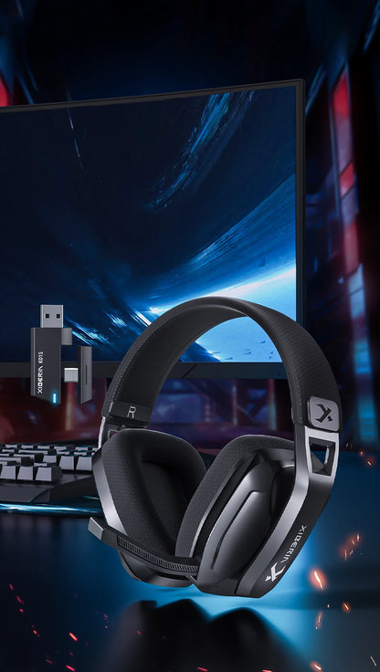 XIBERIA K01S 2.4GHz casques sans fil Gamer avec micro pour PS5 PS4 PC Mac téléphone Playstation Bluetooth casque de jeu USB/T-C