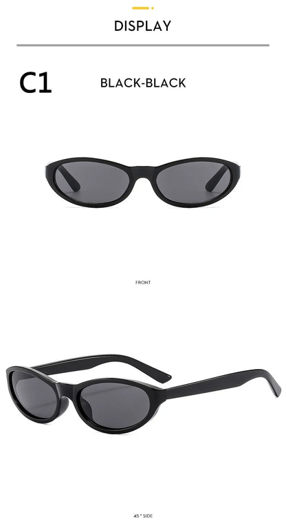 BOYSEEN Men's Hip Hop Style Sunglasses Narrow Frame Orange Eyewear UV400 Travel Beach Sunglasses U400