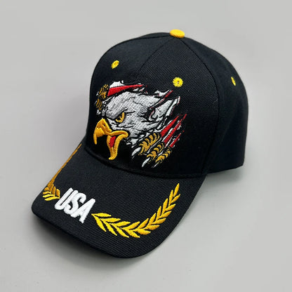 Ear of wheat Eagle Embroidery Baseball Hats New Men Women Fashion Breathable Sunshade Snapback Hardtop Caps Versatile Street ins