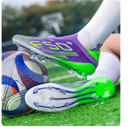New Men’s Soccer Shoes Grass Football Boots Ultralight Sport Comfortable Indoor Cleats Non-Slip FG Turf Futsal Adult Non-Slip
