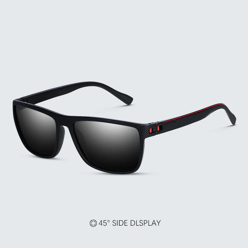 Fashion High Quality Brand New Polarized UV400 Sunglasses Men Women‘s Square Matte Frame Glasses