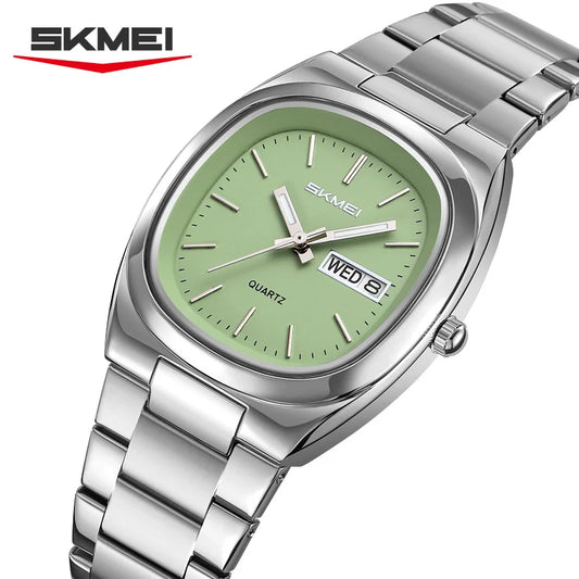 SKMEI 2420 Casual Female Wristwatch Dress For Women Ladies Business Steel Clock Fashion Quartz Date Time Women Luxury Watches