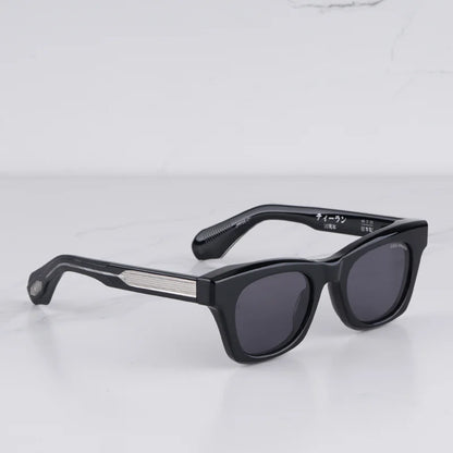 DEALAN Decade Collection Men's Classical Tortoise Gold Sunglasses Vintage Craft Cat Eye Thick Acetate Solar Glasses UV400