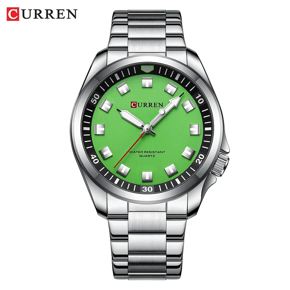 CURREN Fashion Men Watch Top Brand Luxury Waterproof Sport Mens Watches Stainless steel Automatic Date Military Wristwatch