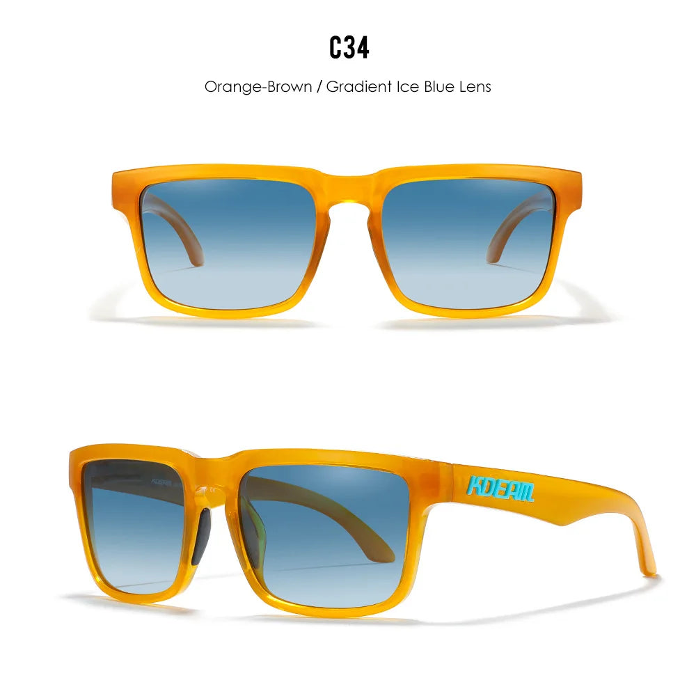 Kdeam High Quality Original Brand Design Polarized Sunglasses for Women Men Fashion Unisex  Trendy Outdoor Eyewear For Couple