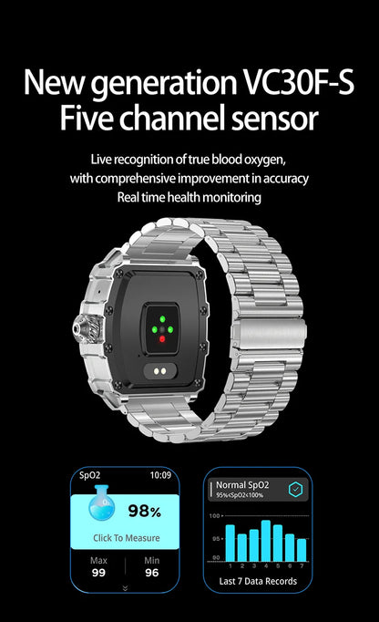 New Trend Smart Watch 1.76 inch AMOLED 3D Dynamic Dial IP67 Waterproof Bluetooth Call NFC Voice Assistant Men Sports Smartwatch