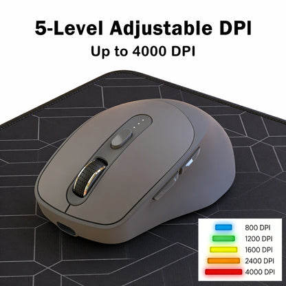 Bezdrôtová myš FREEWOLF X7 Bluetooth 2.4G, dvojrežimová, tichá, nabíjateľná, 4000DPI, indikátor batérie, ergonomická, pre PC, Mac a notebooky