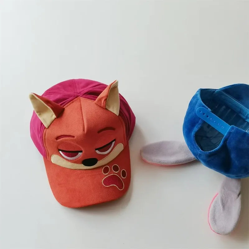 New Hot Cartoon Maniac Zootopia 2 Judith Nick Cute Cartoon Baseball Hat Duck Tongue Hat Leisure Travel Sunshade Photo Hat Gift