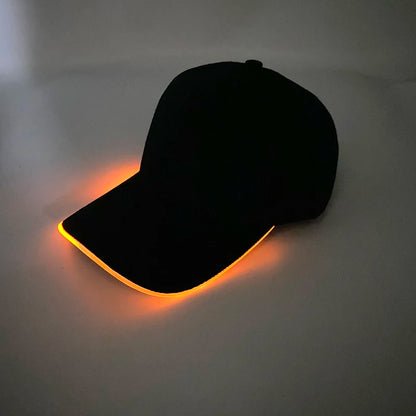 Adult Hat Led Optical Fibre Cap Hip Hot Hat NightClub Concert Masquerade Outdoor Fun Event Supplies Rap Summer Hat