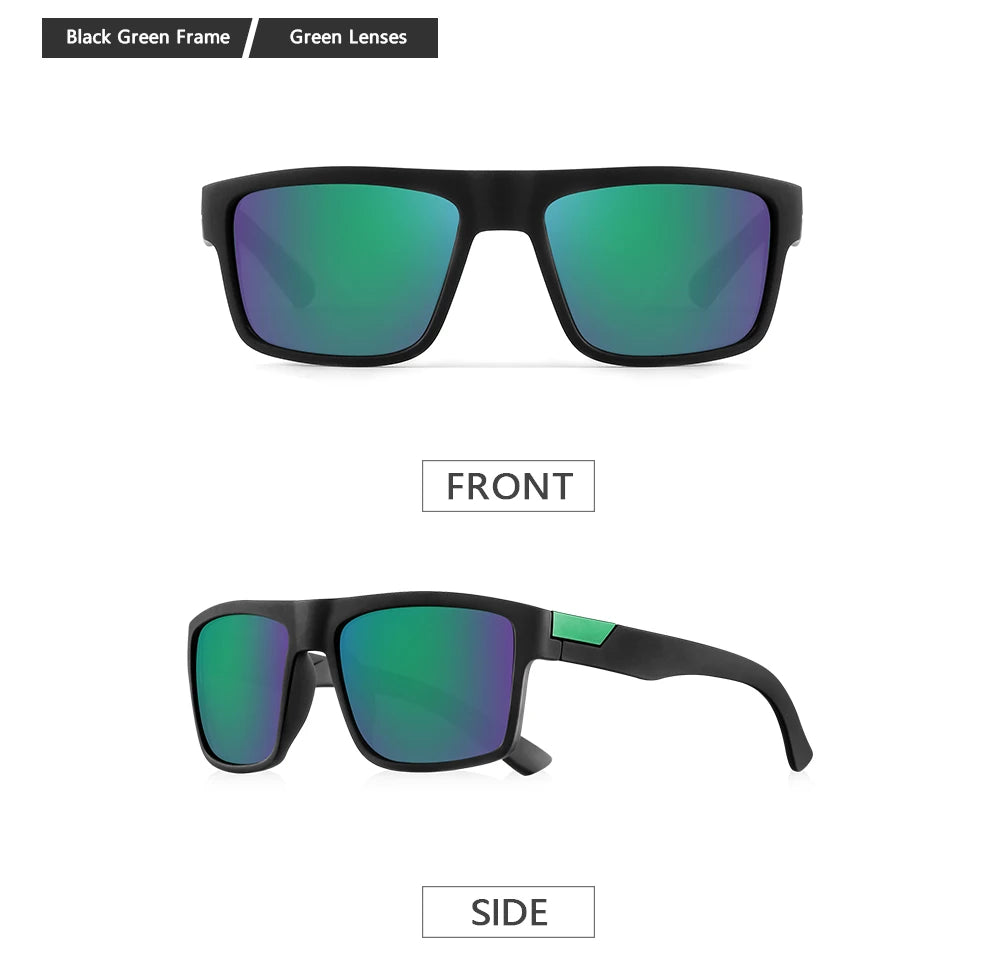 CRIXALIS Full Frame Square Fashion Sunglasses Men Driving Fishing Running Outdoor Various Colors To Choice Anti-reflective UV400
