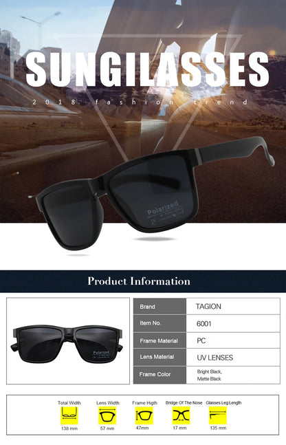 New Style Polarized Sunglasses Men Fashion Unisex Sports Business Black Sun Glasses Sun Protection UV400 Driving Sunshade Women